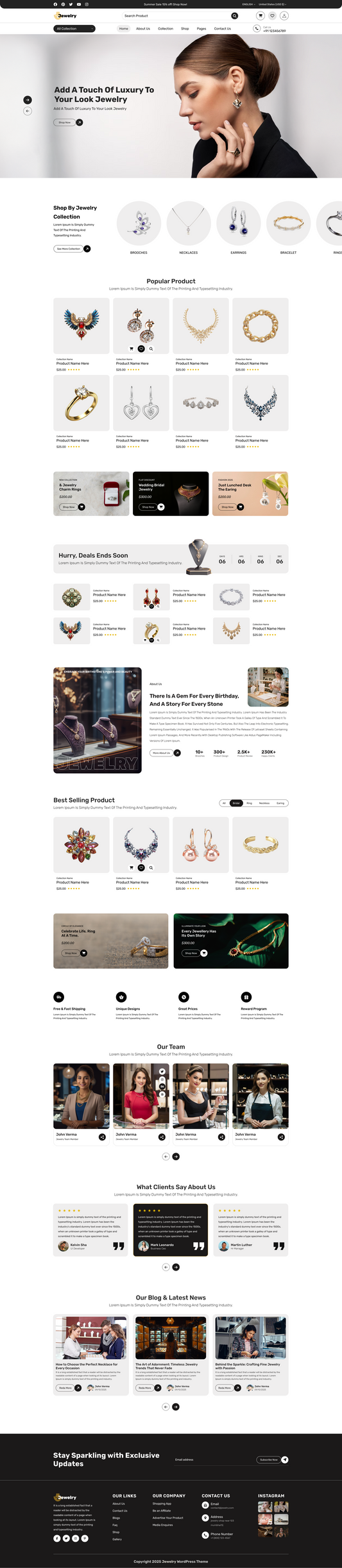  Jewelry WordPress Theme