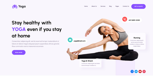 Kriya Yoga WordPress Theme