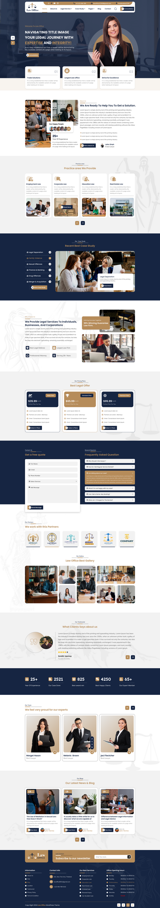 Law Office WordPress Theme