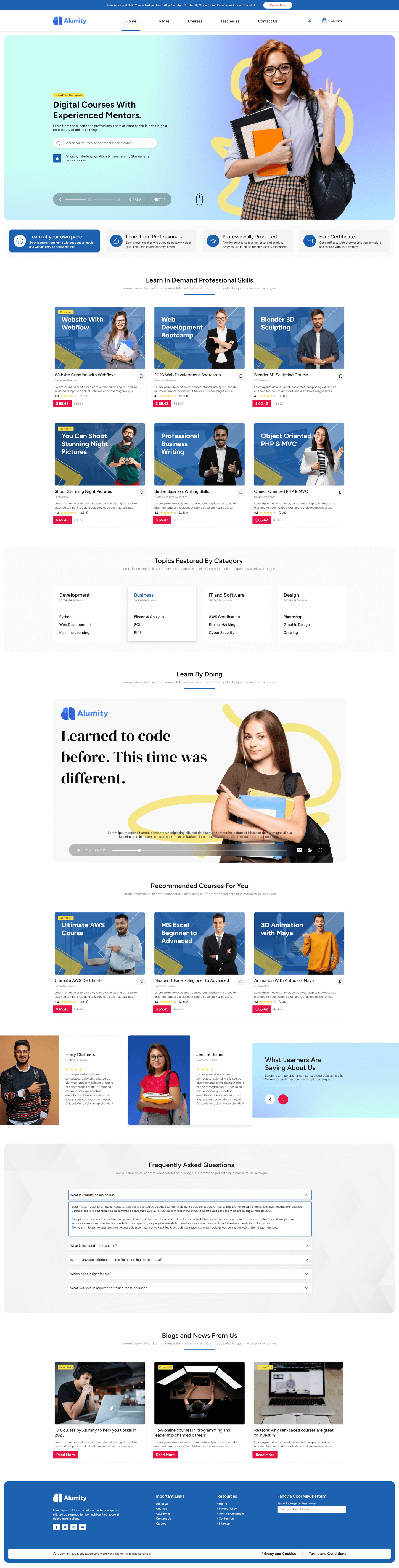 LMS WordPress Theme