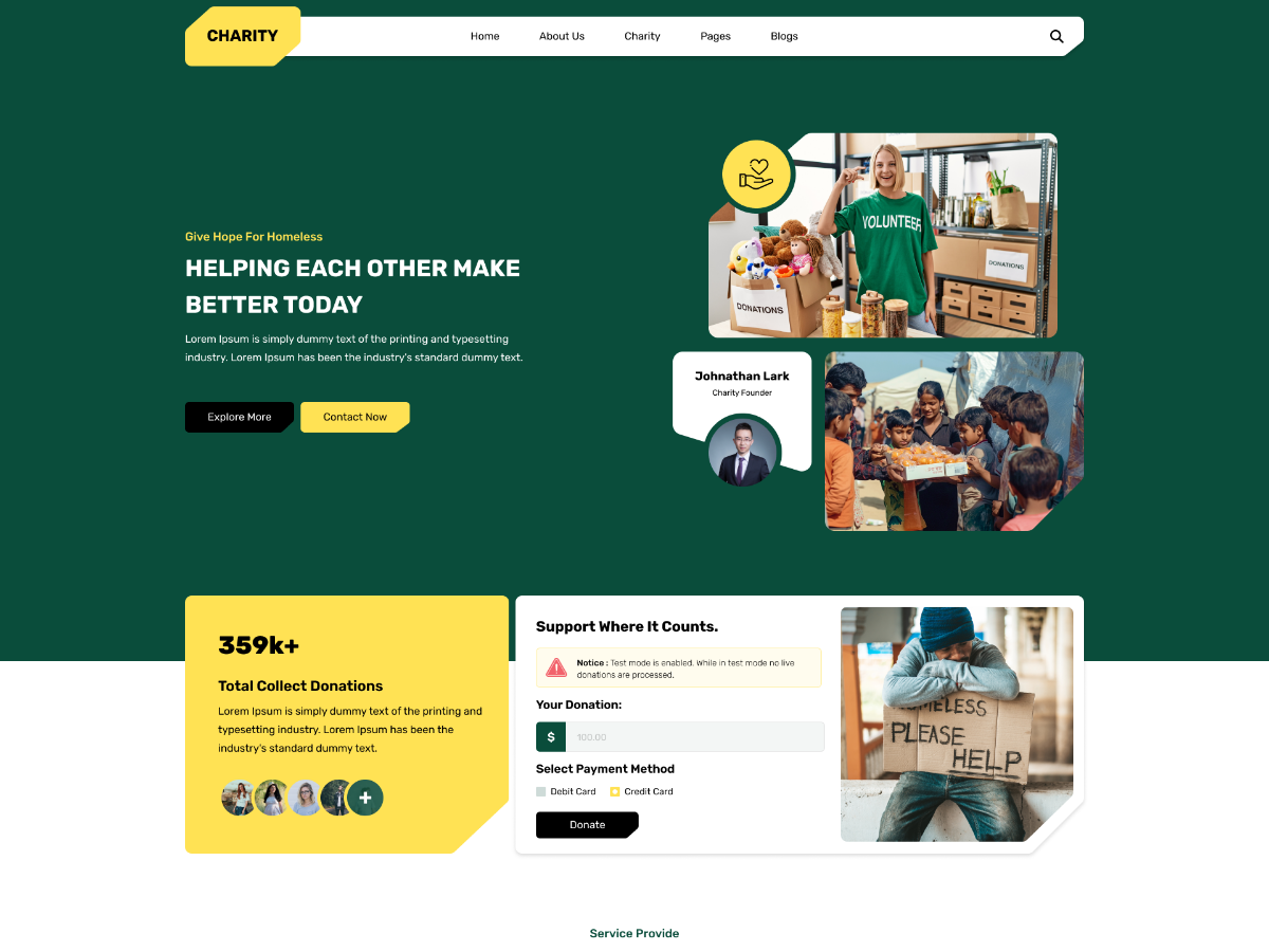NGO Charity WordPress Theme Icon