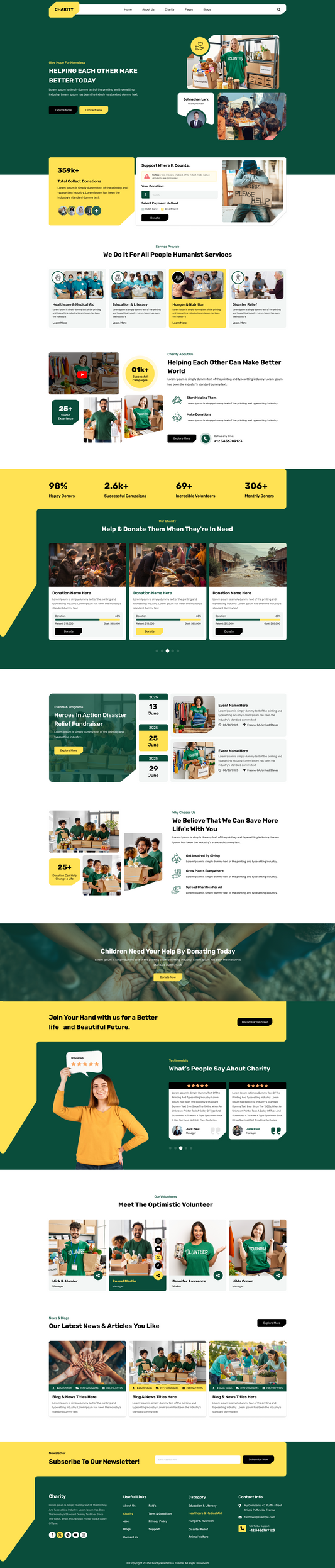 NGO Charity WordPress Theme