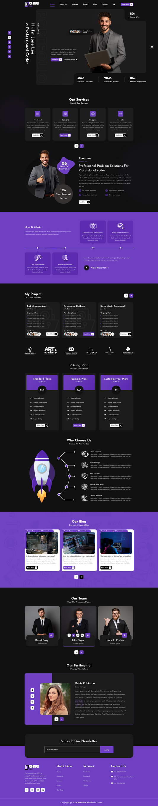 Portfolio Wordpress Theme