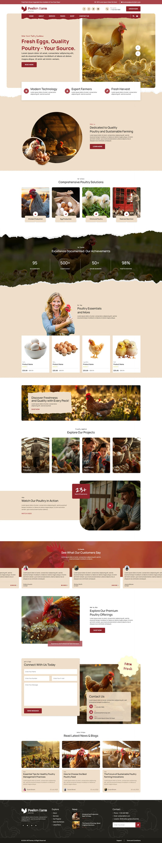 Poultry Farm Wordpress Theme