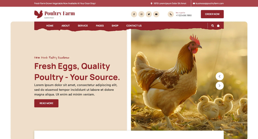 Poultry Farm Wordpress Theme