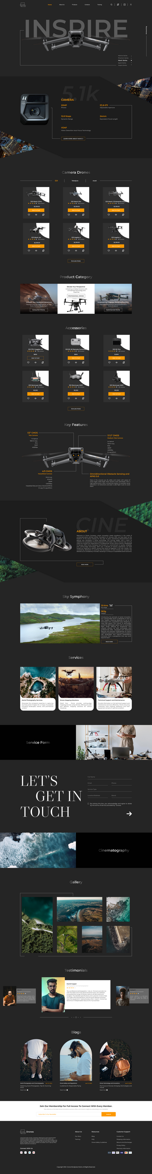 RC Drone Wordpress Theme