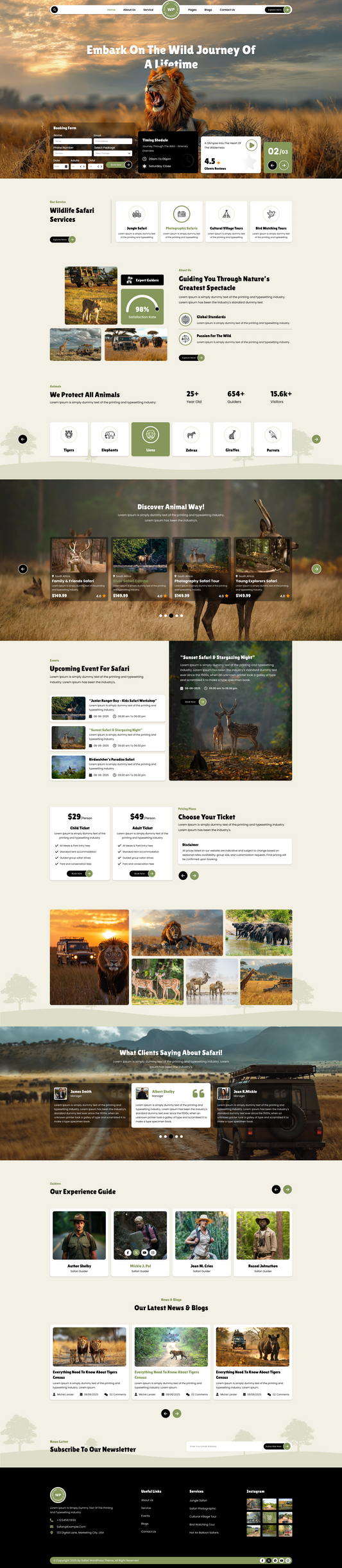 Safari WordPress Theme