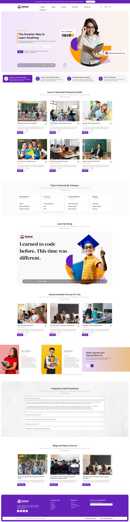 School WordPress Theme