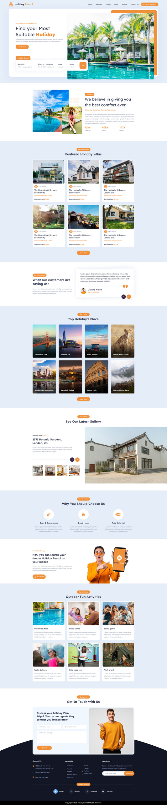 Tour Package WordPress Theme