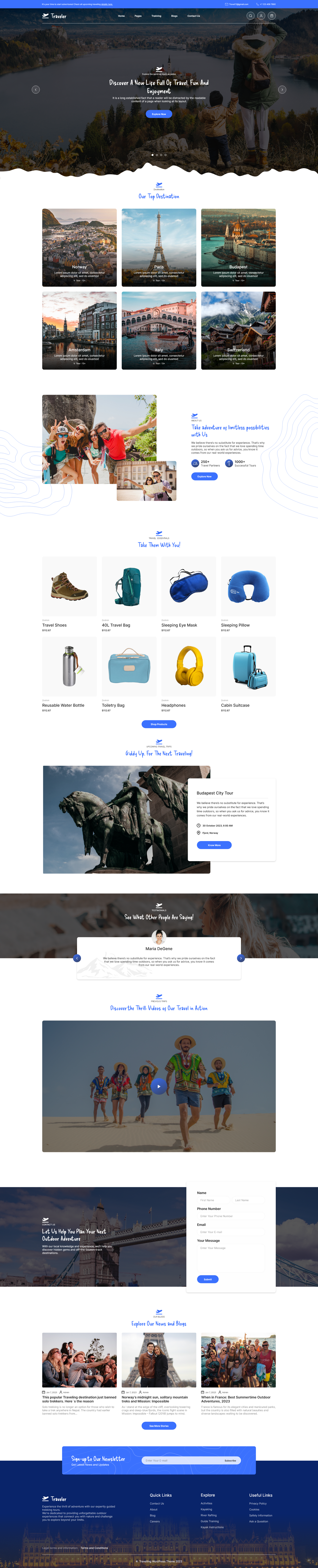 Travel Agency WordPress Theme