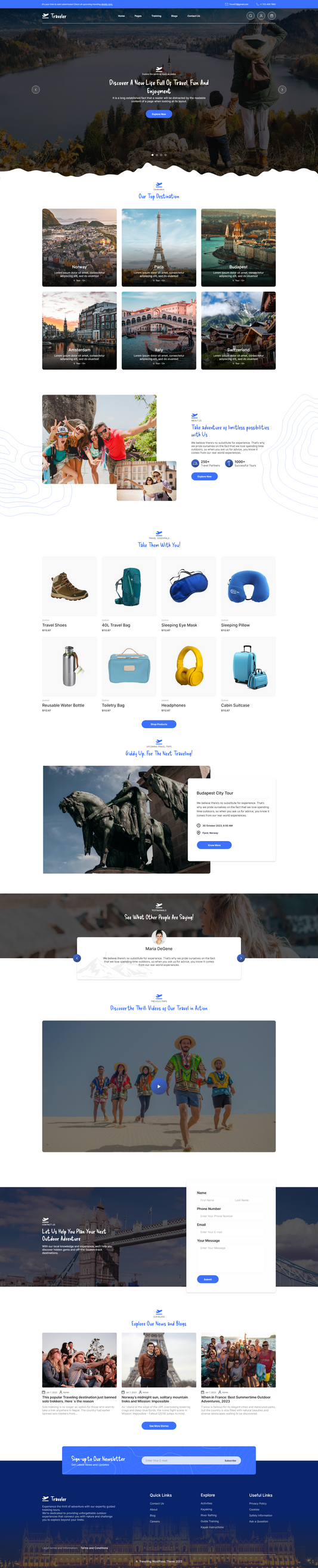 Travel Agency WordPress Theme