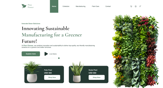 Vertical Wall Gardening WordPress Theme
