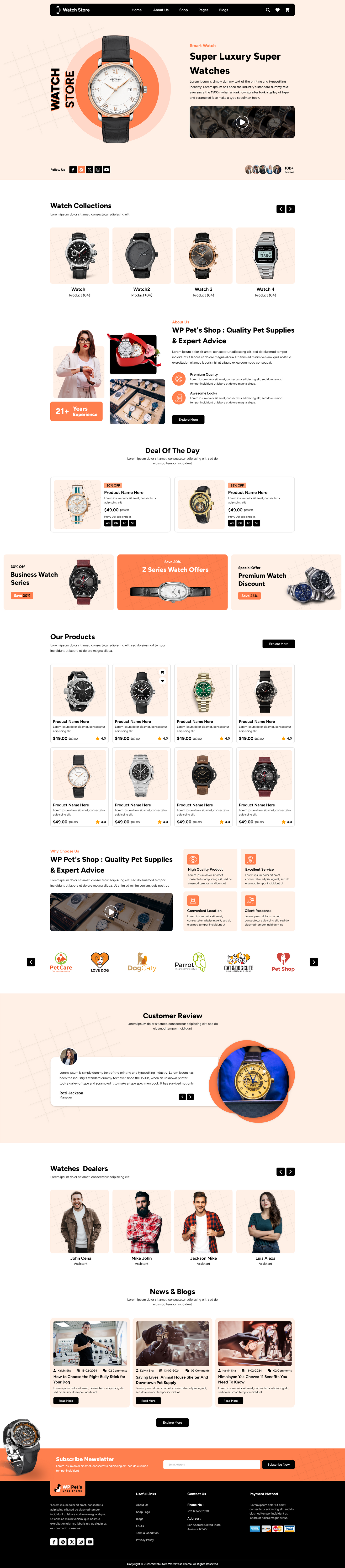 Watch Store WordPress Theme 