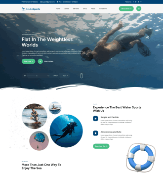 Scuba Diving WordPress Theme