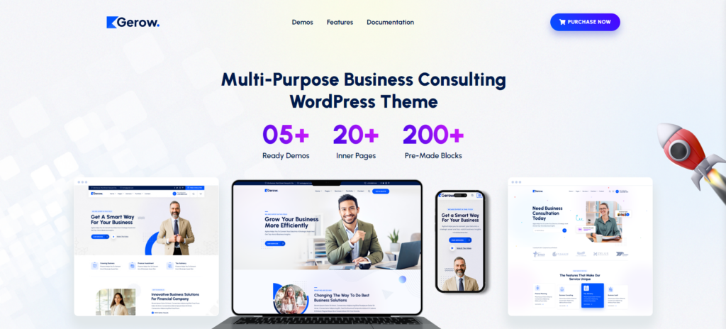 gerow business consulting wordpress theme