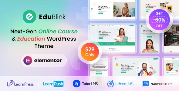 EduBlink Education Online Course WordPress Theme